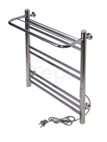 Электрический полотенцесушитель Богема с полкой (регулятор температуры, таймер, телескоп.держатели)